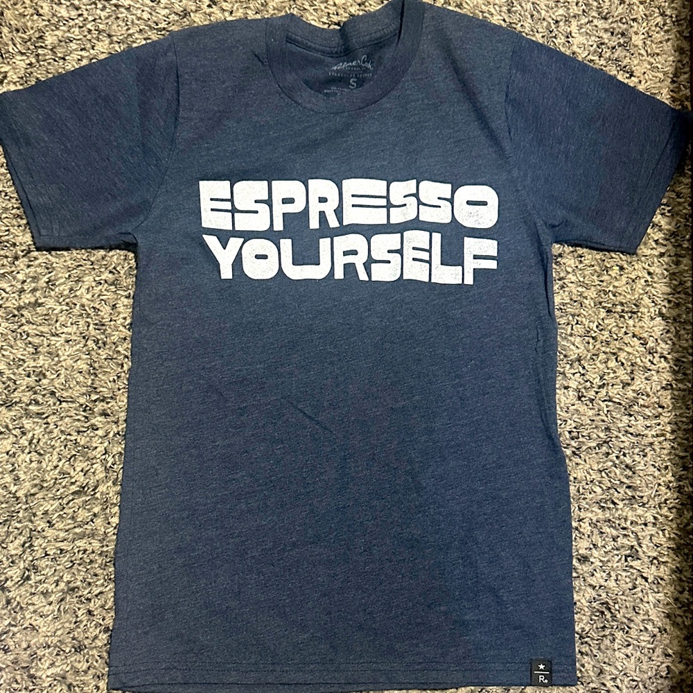 Starbucks Navy Blue 'Espresso Yourself' Short Sleeve Tee